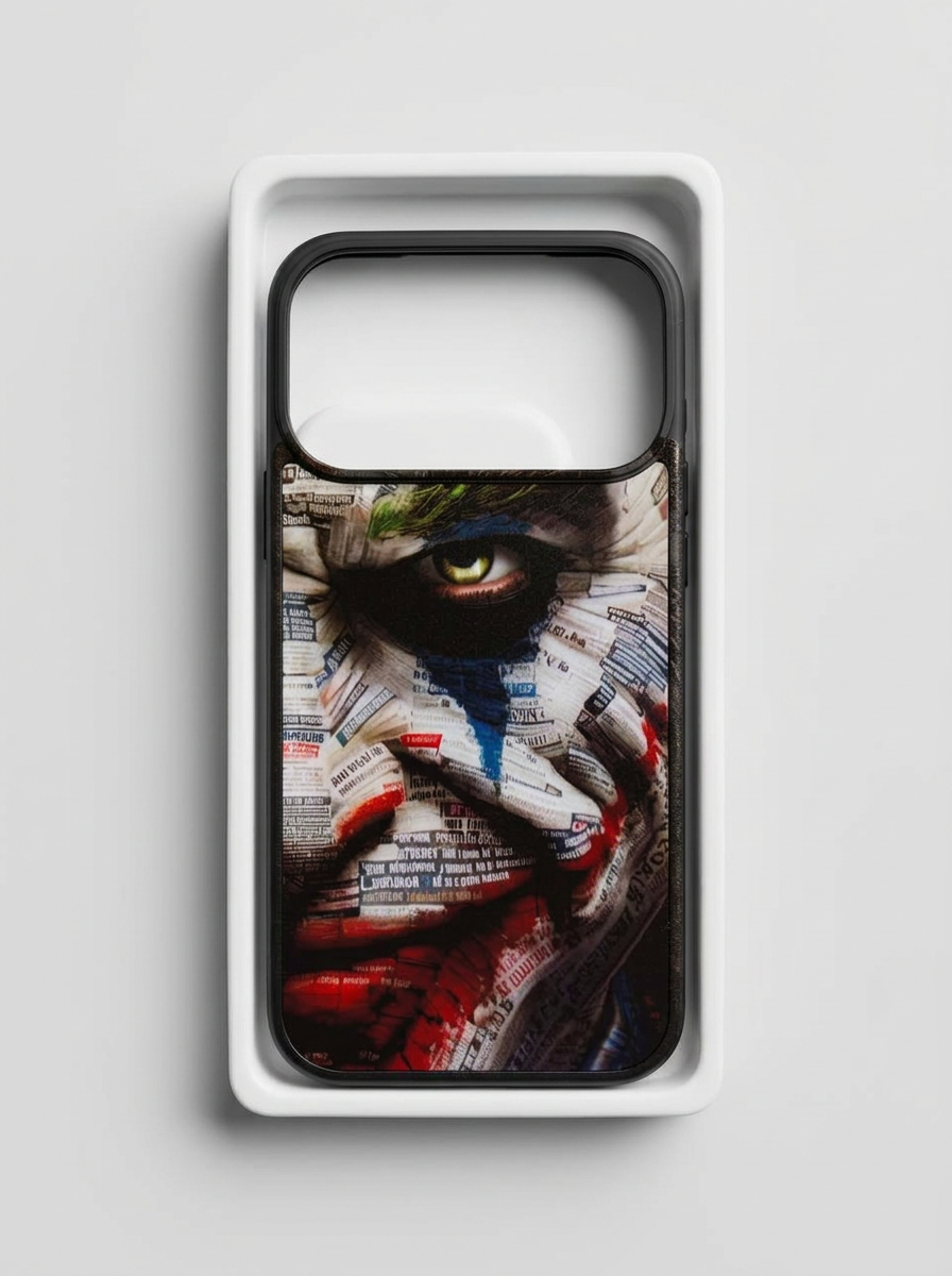 Printed magnetic Yocase with black edges and face artwork in its white production tray